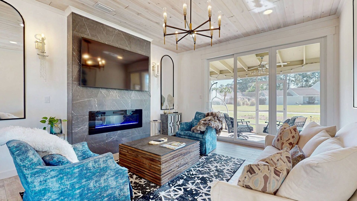 Luxurious coast home with golf cart, shared pools, and beach access