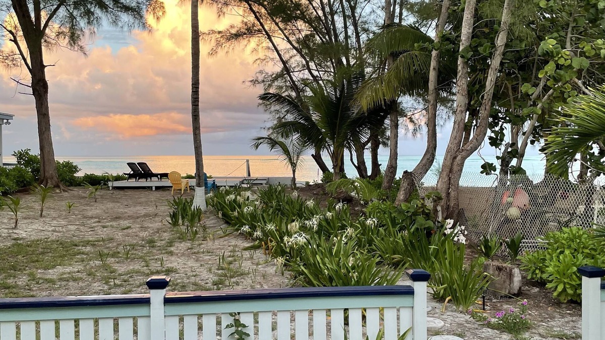 Palmetto cottage on the beach with perfect views.