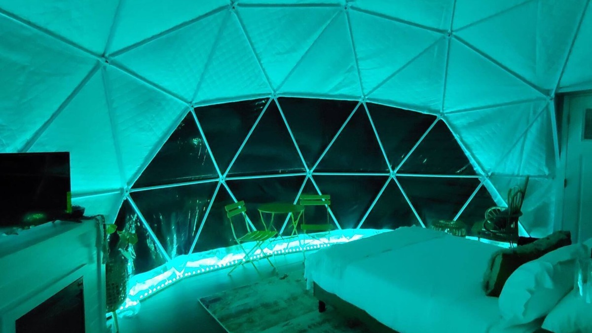 The Penguin Geodesic dome " Igloo Vibes"