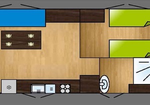 LE MAS DES CHENES Mobile Home 4 people B