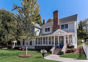 Village of Leland Modern Farmhouse On the Village Green. Best Leelanau Location