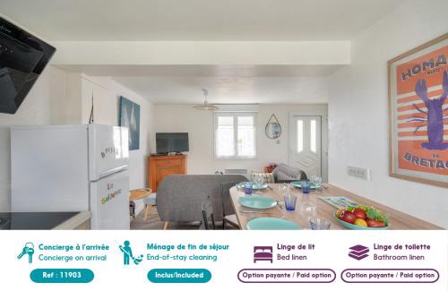 Guilvinec Apartment | À 300m de la Greve Blanche - Appartement pour 6