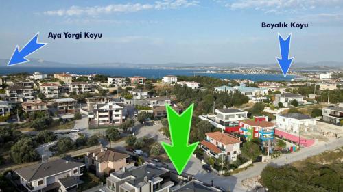 Cesme Villa | Çeşme merkez 4 oda odalarbanyolu