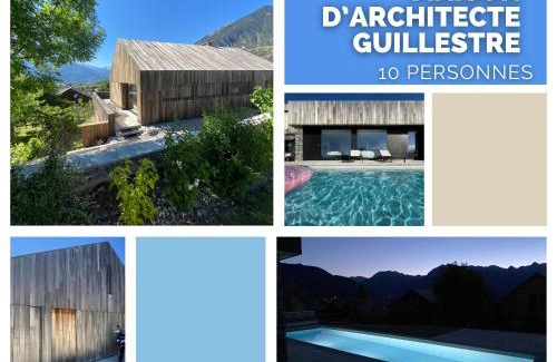 Guillestre Villa | Élégant chalet contemporain - sauna - piscine -10p