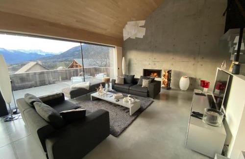Guillestre Villa | Élégant chalet contemporain - sauna - piscine -10p