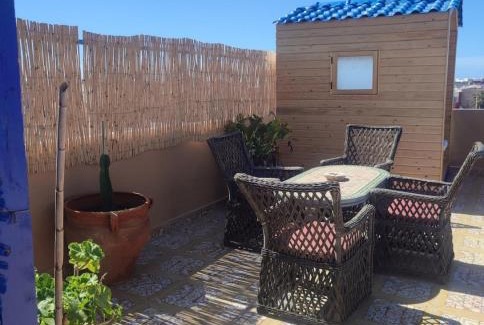 Moulay Abdallah Apartment | étage 1 avec terrasse et vue sur mer