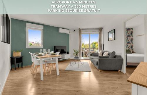 Blagnac Apartment | ღ Bartavelles - FREE Parking at 4min Blagnac Airport