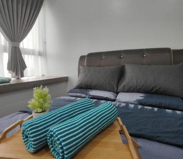 Central District Apartment | 08Johor, near CIQ, Danga bay Free parking 2BR6pax