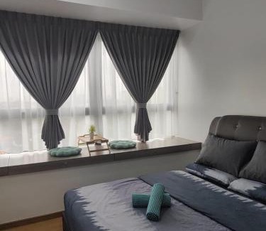 Central District Apartment | 08Johor, near CIQ, Danga bay Free parking 2BR6pax