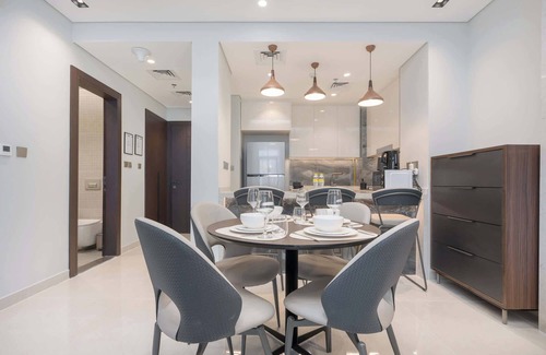 Business Bay Apartment | 1 Bedroom in Nobles Tower with Burj Khalifa Views