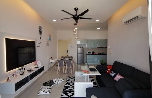 Malacca City Condo | 1 bedroom luxury condominium, 1 to 7 guests, 3 beds, 1 sofa bed, 1 bathroom