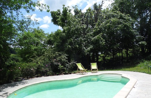 Vabre-Tizac Condo | 1 bedroom with private bathroom on the ground floor of a French farmhouse.