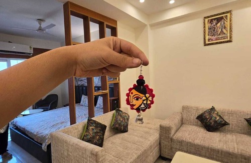 Vrindavan House | 1 bhk room in Hare Krishna Orchid , Vrindavan India ; Centrally located