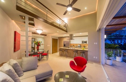 Amapas Apartment | 1 BR 2 BA Penthouse Los Muertos Beach 1200 SF, 1 BR Loft Penthouse - Best View and Location in PV