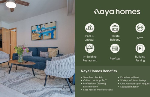 Bucerias Apartment | 1 Br Apartment | 1min to Beach | Pool | King Bed