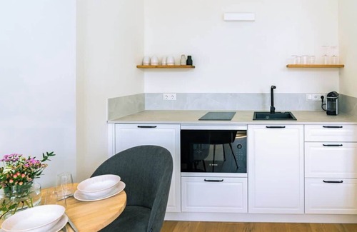 Warnemuende Apartment | 1-Raum Appartment „Nr. 4“ mit großer Terrasse