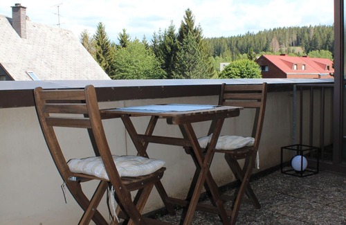 Schoenwald Apartment | 1-room apartment with large balcony, sauna + swimming pool in the house