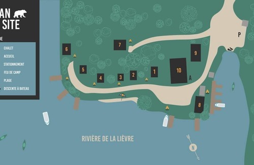 Bowman Ski Chalet | [# 1 The Fish] Cottage on the banks of the river.