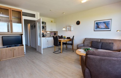Duhnen Apartment | 1-zimmer-ferienappartement mit Super Seesicht und Eigenem Strandkorb