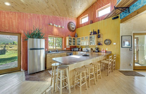 Arroyo Seco House | 10 Mi to Taos Ski Valley: Mtn-View Duplex w/Deck!