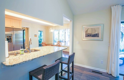 West Beach House | 10 Minute Walk to Beach! Two Master Suites, Bunk Bedroom, Den with Pool Table, Expansive Back Porch