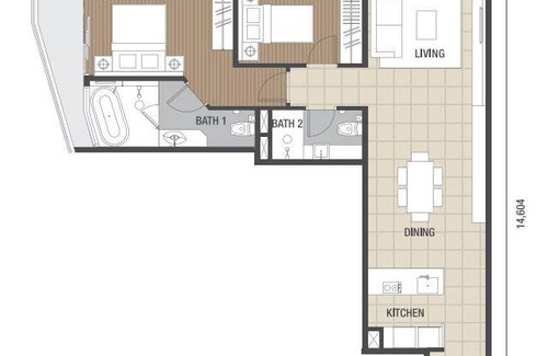 Imbi Apartment | 100 m² Apartment ∙ 2 bedrooms ∙ 6 guests