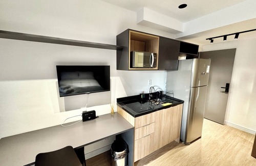 Vila Olimpia Apartment | 100% Vila Olímpia! Sacada Ar Wifi 10 min Congonhas