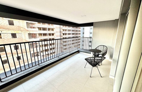 Vila Olimpia Apartment | 100% Vila Olímpia! Sacada Ar Wifi 10 min Congonhas
