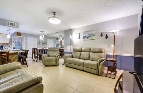Panama City Beach House | 11 pools & PETS STAY FREE! Secure, gated! Fenced patio! 2 assigned parking spots