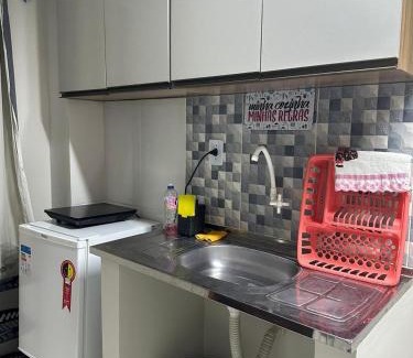 Vila Regina Apartment | 12 Kitnet, central, completa com tv smart