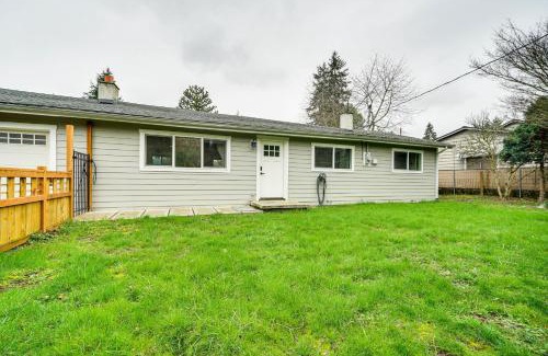 Renton House | 14 Mi to Dtwn Seattle Sleek Home with Large Yard