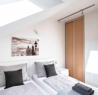 Vinohrady Apartment | 150m² 4BR Duplex Near Metro & Prague Center