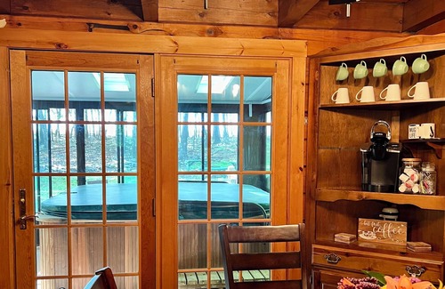 Albrightsville Cabin | 15min to Ski & Hiking, Log Cabin, Indoor Hot Tub, Game Room & Resort Amenities