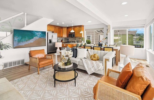 Redondo House | 180° Water View Retreat: Near Beach Park & City