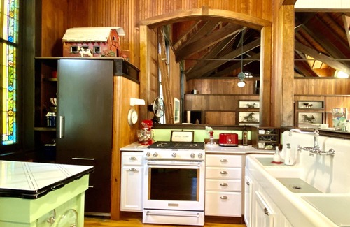 Lake Michigan Beach House | 1800's Church, Restored And Converted To A Designers Private Beach Retreat
