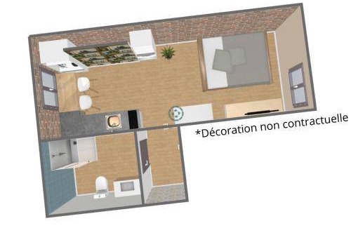 Saint-Leu Apartment | 19 m² Apartment ∙ 1 bedroom ∙ 2 guests