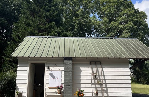 Winston - Salem Cottage | 1930’s Guest Cottage and Vintage Shop with 1/2 Bath and Full Bed