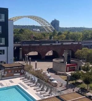 Central Business District Apartment | 1BR, 1 Bath Apmt with Pool and Riverfront View Only Steps from The Banks & Stadiums !