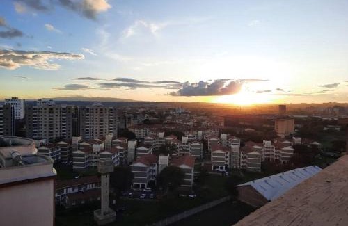Nairobi West Apartment | 1BR with an Amazing View of Nairobi City, 1-TOS, Enzi Heights Apartments, Nextgen mall