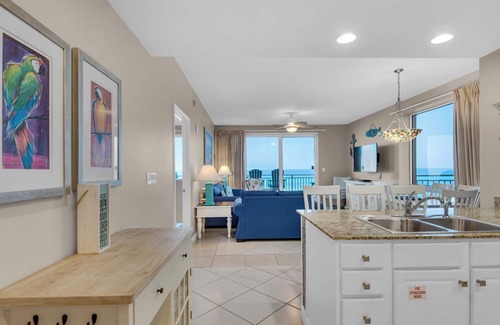 West Panama City Beach Condo | 1ST FLOOR -3BD/3BA -Sleeps 10! Large Wraparound Balcony with no elevator wait!