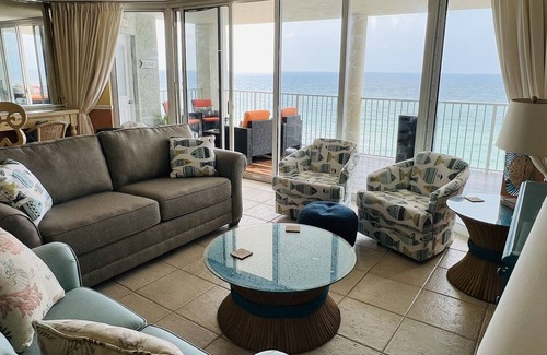 Long Beach Condo | 2/2 SLEEPS 8!! TWO GULF VIEW MASTERS! INCLUDES BEACH SET UP!