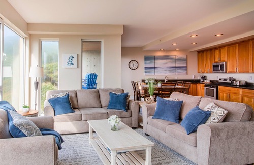 Rockaway Beach Condo | 2 BDR | Beachfront | Private Balcony | Ocean Views