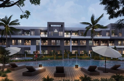 Village Road Apartment | 2-bedroom apartment in sunny Red Sea Governorate with pool view
