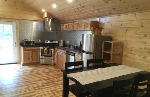 Lake Placid Apartment | 2 bedroom apartment with deck, hot tub and fenced in yard