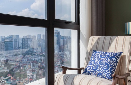 Thanh Xuan Apartment | 2-bedroom apartment with spacious city view, indoor&outdoor swimming pools