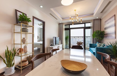 Thanh Xuan Apartment | 2-bedroom apartment with spacious city view, indoor&outdoor swimming pools