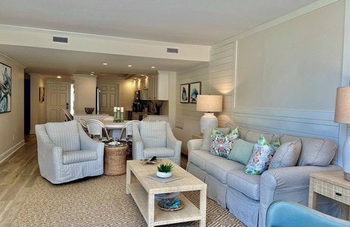 Hilton Head Island Villa | 2 Bedroom Condo - Newly Renovated! 1st floor beachside- No stairs No elevators!