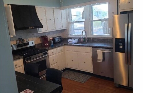 Avon Apartment | 2-bedroom down stairs 2 blocks from beach in Bay Head with AC & bikes