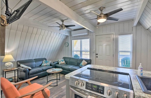 Surfside Beach House | 2 Blocks to Surfside Beach: A-Frame Home w/Deck