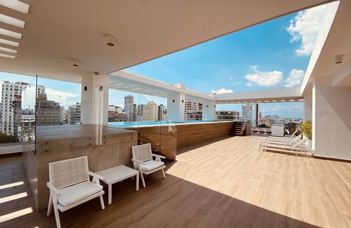 Yolanda Morales Apartment | 2 BR Luxury/Infinity Pool/Gym/Downtown/Best 📍
